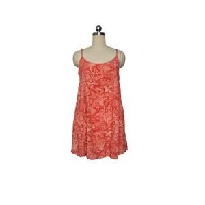 Wild Fable Orange Wave Baby Doll Dress, Sz XS, PTP: 17in, L: 31in